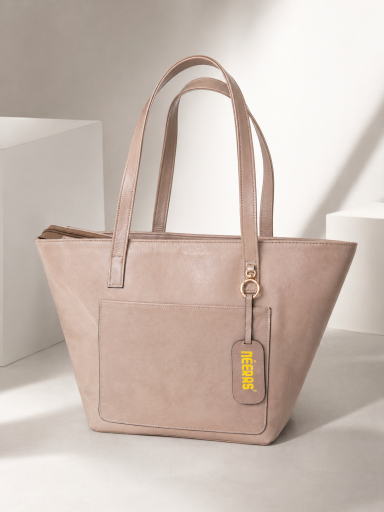 NEERAS' Vayen #1 – Beige Borsa NEERAS' Vayen #1 – Pelle italiana beige, design artigianale africano